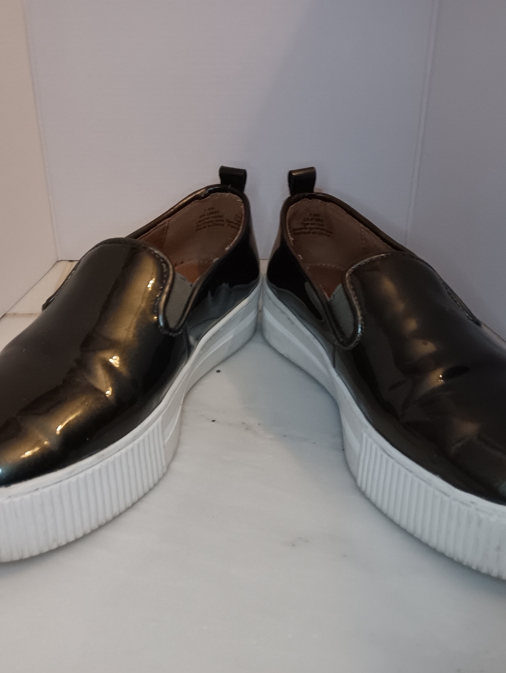 Halogen Baylee Slip-On Patent Leather Platform Sneakers - Picture 7 of 9